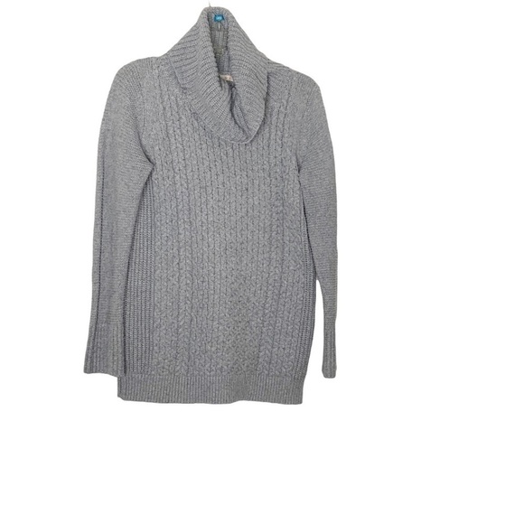 SKIES are Blue grey turtleneck sweater. Long sleeves. Size S - Picture 2 of 7